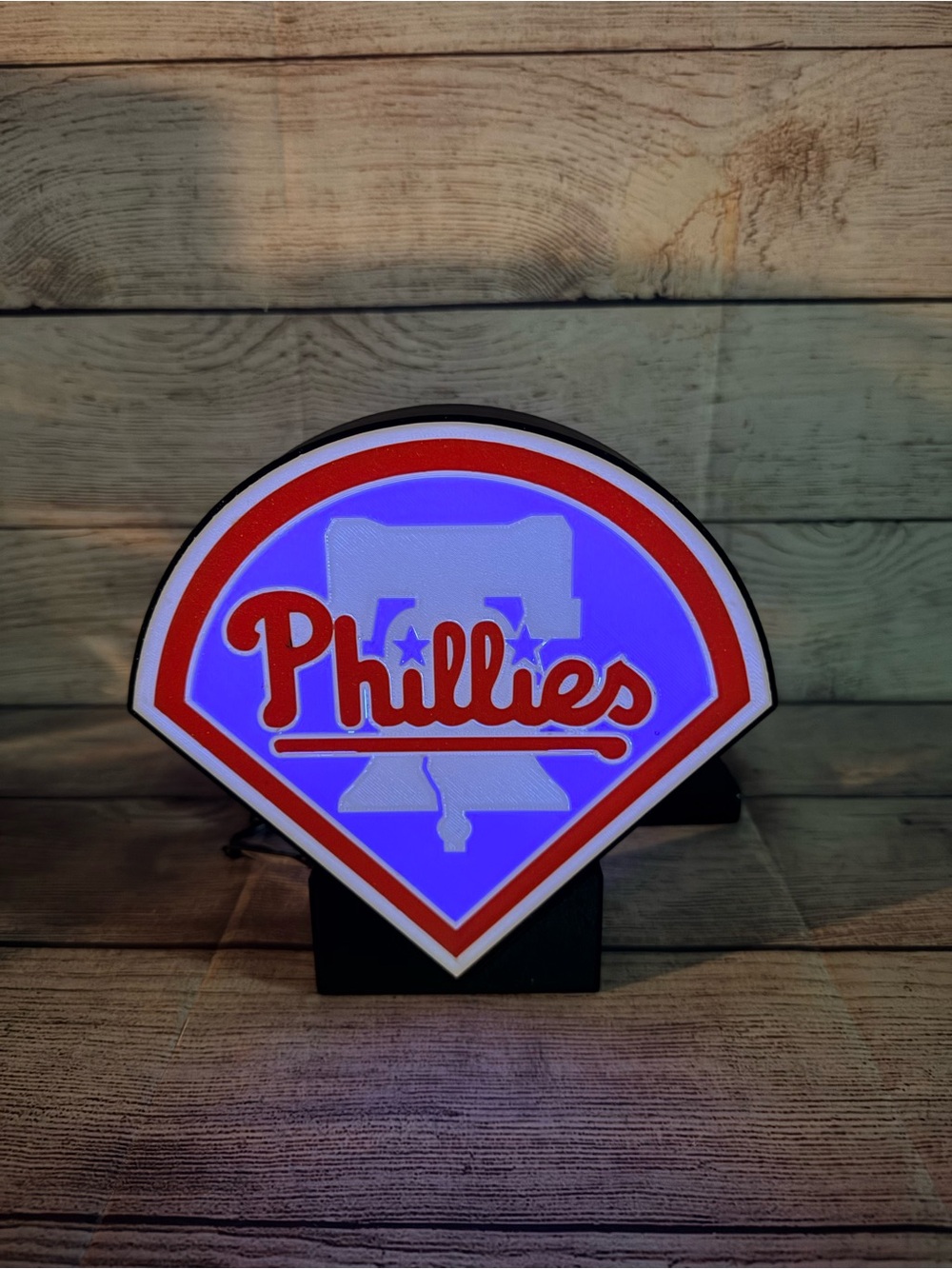 Philadelphia Phillies Custom LED Light Box Multicolor with Remote - Picture 8 of 9